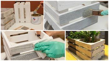 Drewniana skrzynka dekoracyjna – bejca i olej do drewna